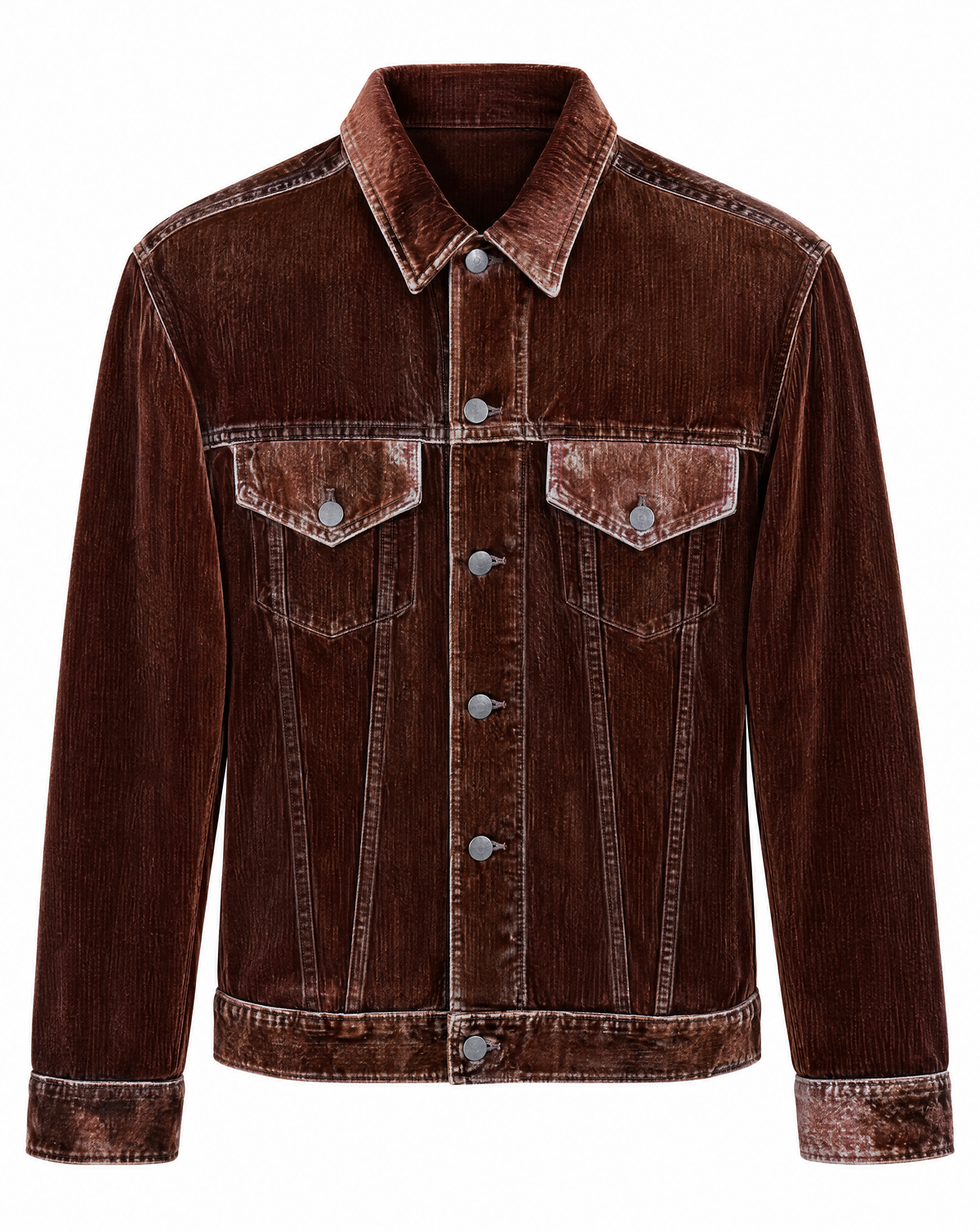 Giacca con zip - Marrone